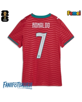 Portugalia Cristiano Ronaldo #7 Echipament de Fotbal Replică Mondial 2026 Femei Acasa